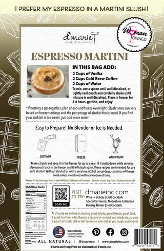 Espresso Martini Cocktail - Ready-To-Freeze Cocktail