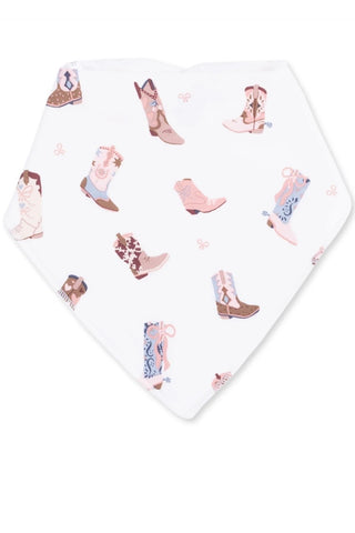 Infants: Angel Dear Buckarette Boots Bandana Bib