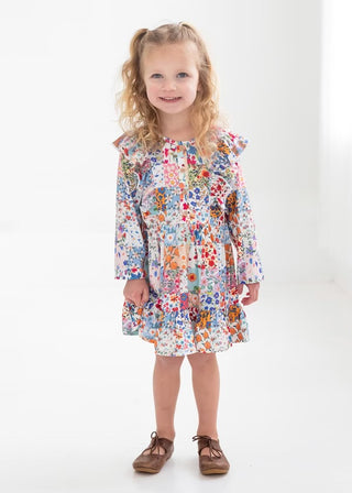 Flower Arrangement Girl Dress by Mabel + Honey