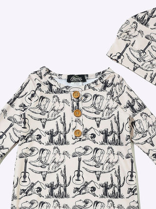 Infant: Wild West Knotted Gown