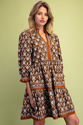 women wearing dress standing. 