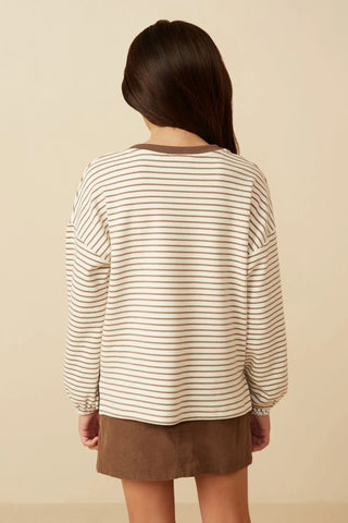 Back view of the girls top.