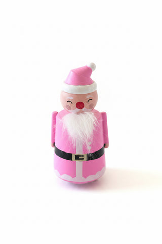Pink Santa windup toy