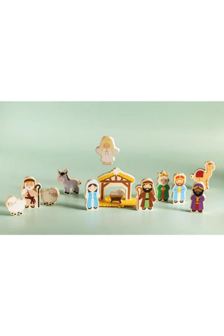 Mud Pie Nativity Wood Toy Set