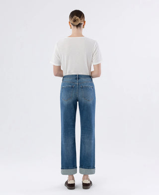 Flying Monkey Sleek High Rise Baggy Straight Jeans