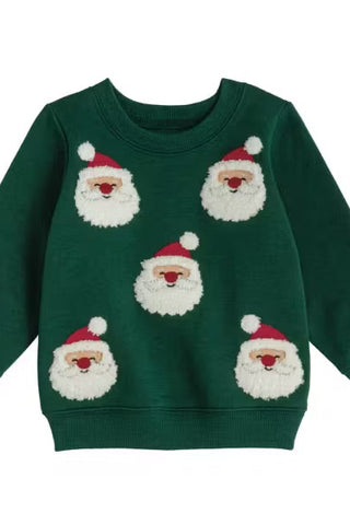 Boys: Mud Pie Green Santa Sweater