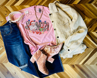 Pink Santa Baby Tee