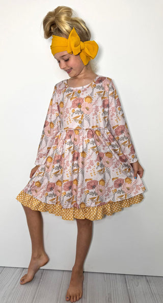 Girls: Rustic Floral Dress
