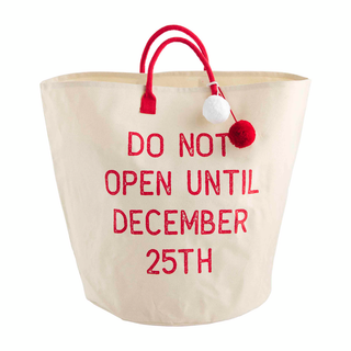 Mud Pie Do No Open Canvas Tote