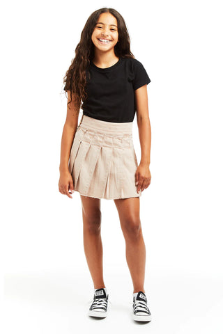 Tractr Pleated Tennis Skirt In Rose