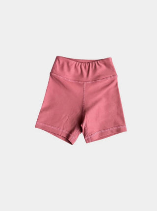 Baby Sprouts Girls Biker Shorts in Mahogany