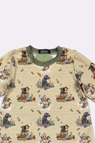 Neck view of the romper