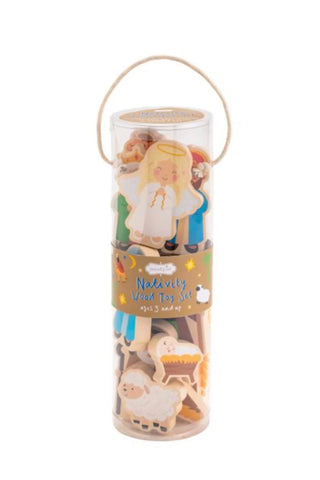 Mud Pie Nativity Wood Toy Set