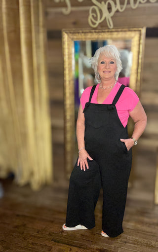 The Curvy Girl Overall in Black