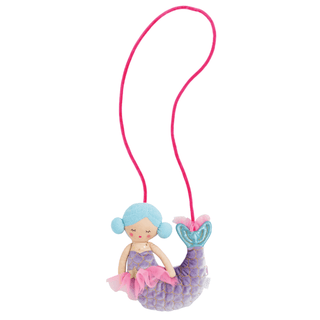 Mud Pie Blue Mermaid Tulle Purse