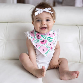 Copper Pearl Bloom Bandana Bibs