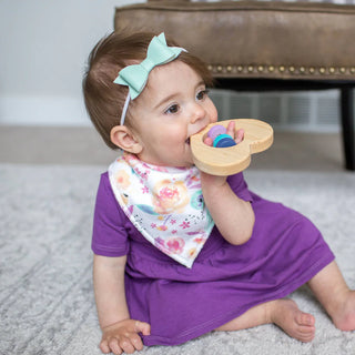 Copper Pearl Bloom Bandana Bibs