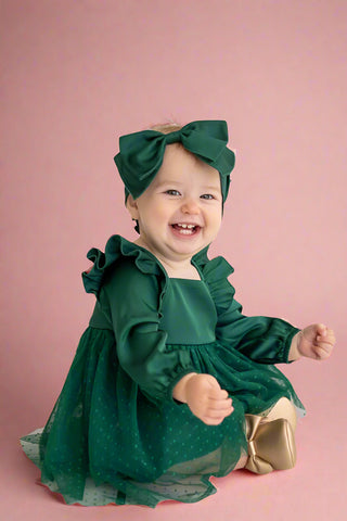 Isobella & Chloe Cherished Emerald Infant/Toddler Dress