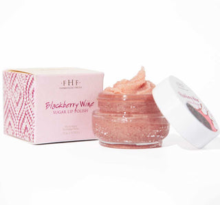 Pink scrub with a pink box on a white background