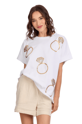 Mud Pie Bride Sparkle Top