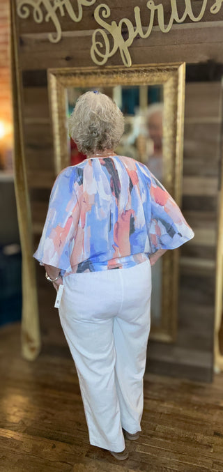 Key Largo Watercolor Blouse