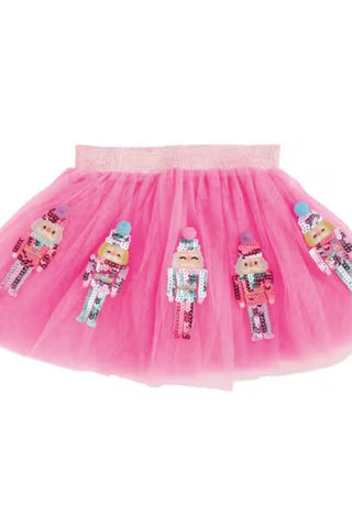 Showing the nutcrackers on the skirt. 