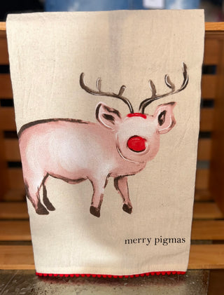 On The Farm Christmas Towels