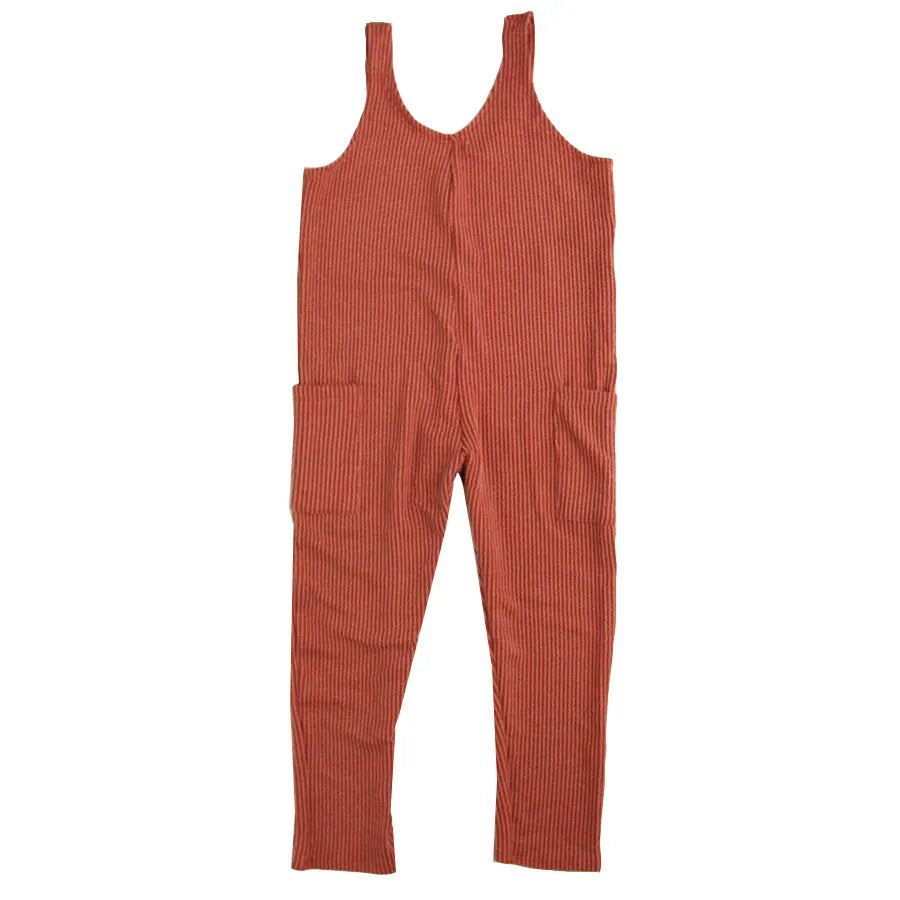 Rib Sleeveless Jumpsuit