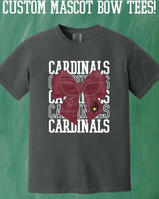 Custom Mascot Bow Adult Tees