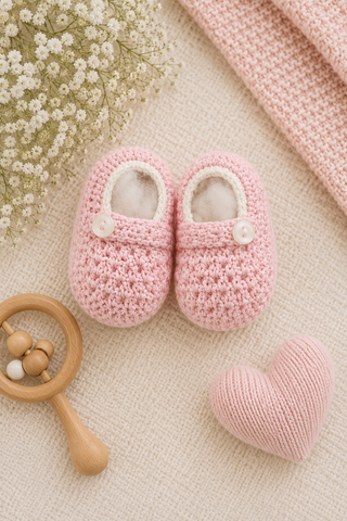 Infants: Mud Pie Crocheted Shoes