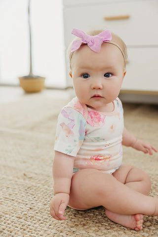 Copper Pearl Bloom Short Sleeve Body Suit