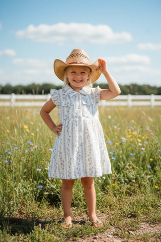 Toddler in western dress