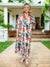 Renea Tropical Print Dress