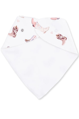 Infants: Angel Dear Buckarette Boots Bandana Bib