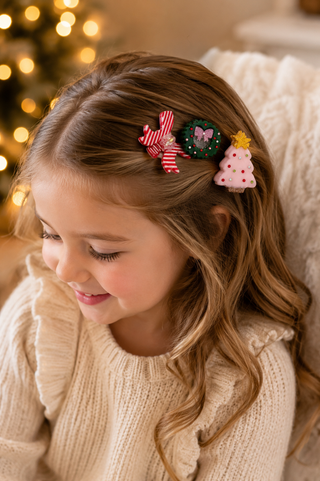 Girls: Mud Pie Holiday Claw Clips