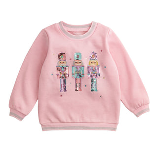 Mud Pie NutCracker Sequin Sweatshirt