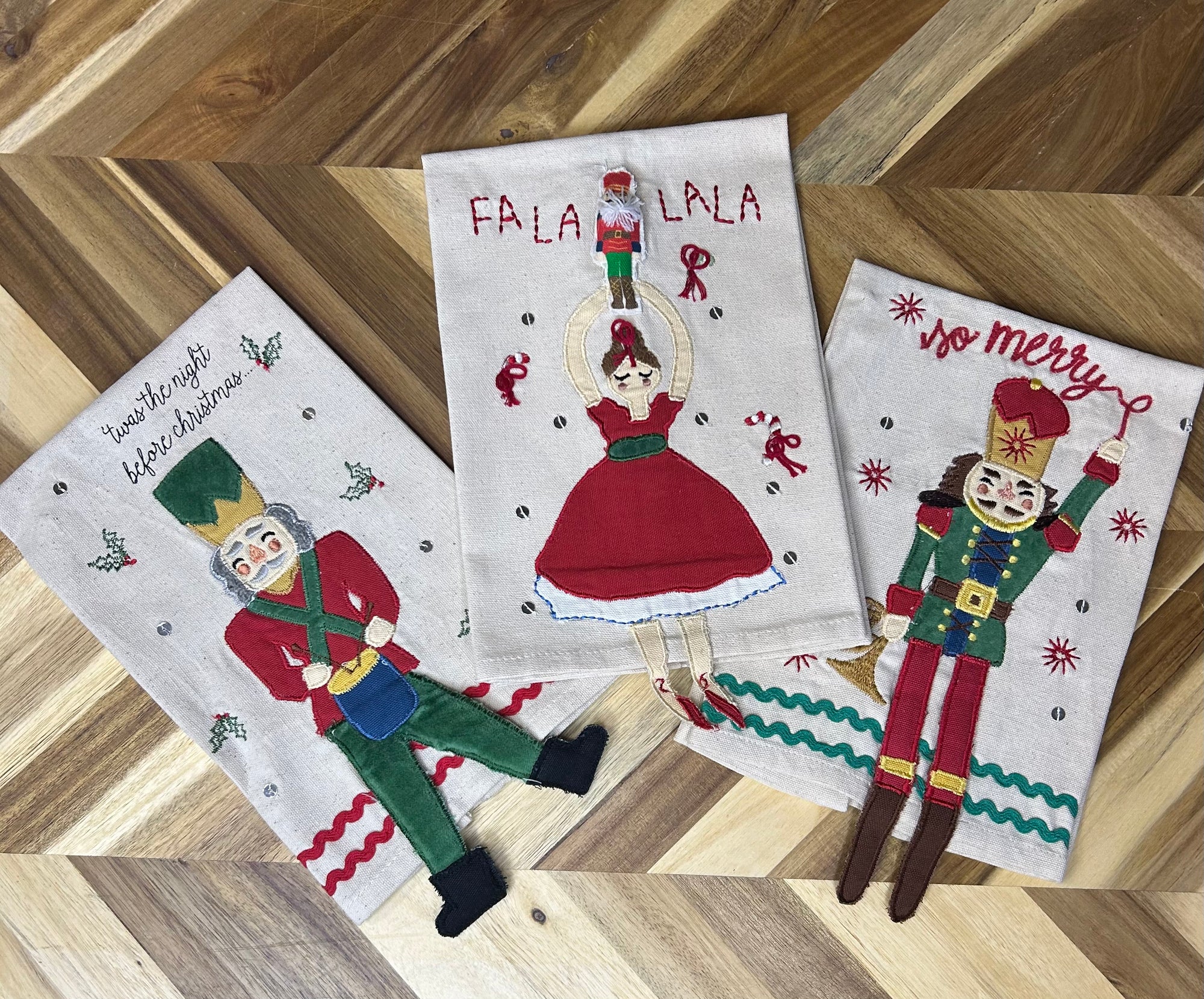 Christmas  Nutcracker Dangle Towels