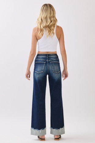 Daydream Wide Leg with Cuffed Hem Jeans