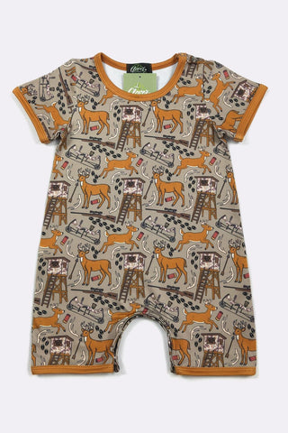 Boy romper with short sleeves and shorts