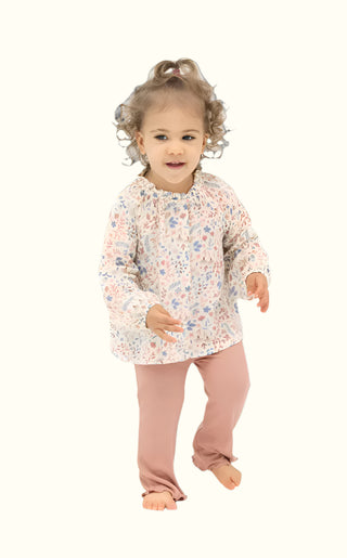 Angel Dear Western Floral 2pc Set With Leggings