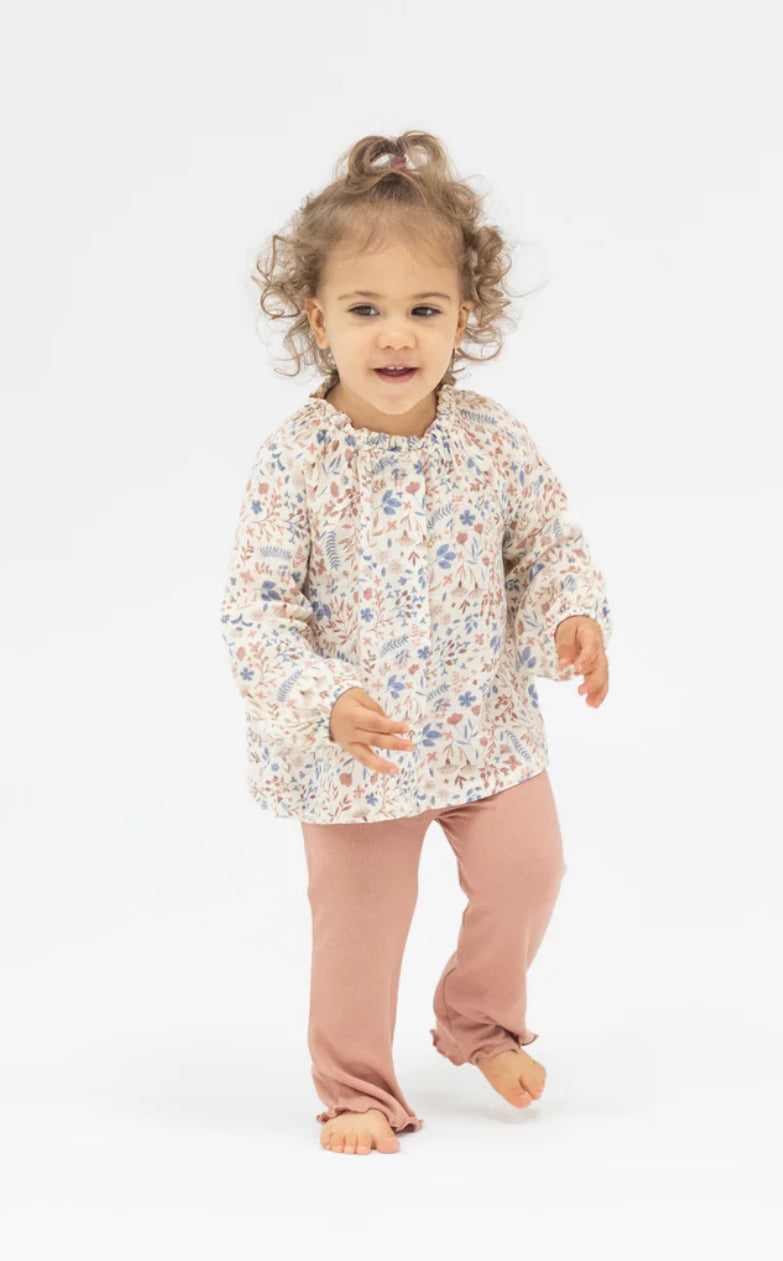 Angel Dear Western Floral 2pc Set With Leggings