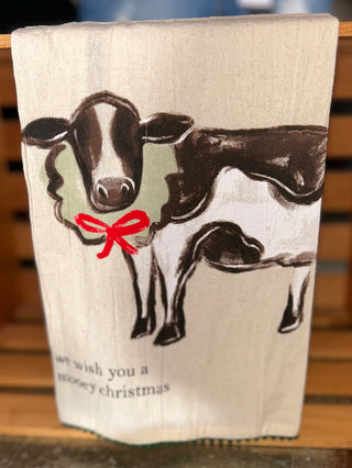 On The Farm Christmas Towels