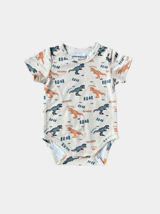 Baby Sprouts Short Sleeve Dino Roar Onesie