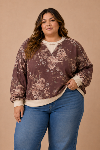 Curvy: Vintage Blossom Top