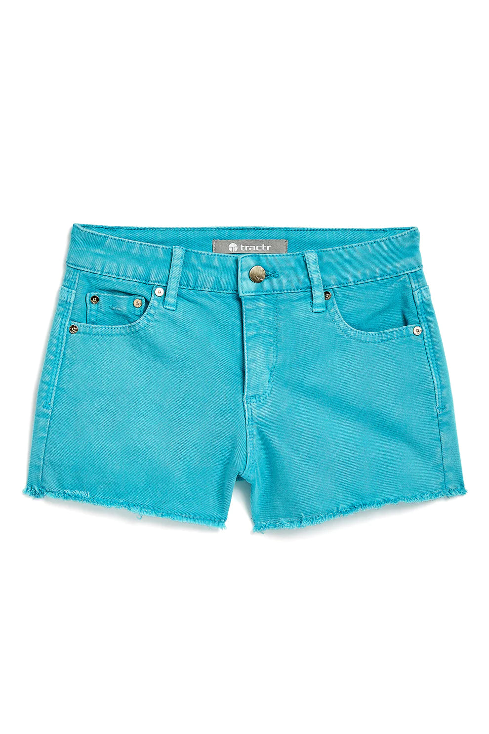 Tractr Brittany Shorts in Peacock Blue