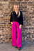 Elizabeth Wide Leg Pants in Hot Pink