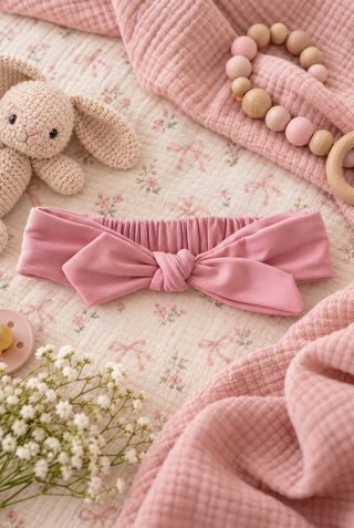 Pink Angel Dear headband. 