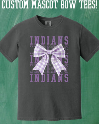 Custom Mascot Bow Adult Tees