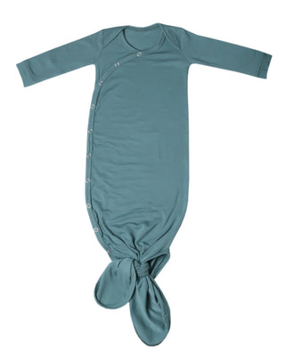 Teal baby wrap on a white background