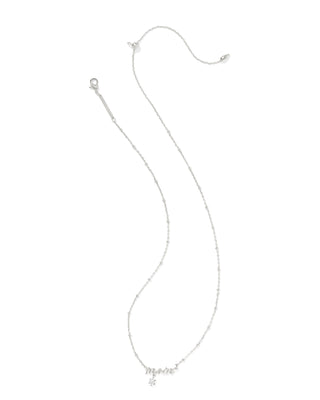 KENDRA SCOTT: MOM CRYSTAL SHORT PENDANT NECKLACE